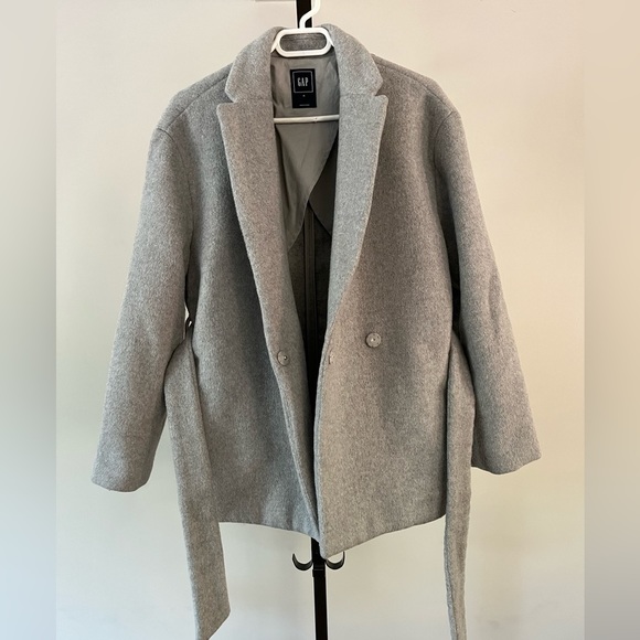 Gap woman  pea coat light grey size medium - Picture 5 of 7
